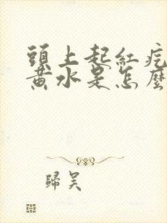 头上起红疙瘩出黄水是怎么回事