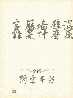 客厅墙壁漏水可能是什么原因导致的