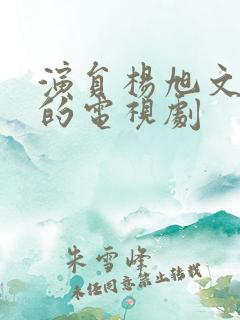 演员杨旭文演过的电视剧