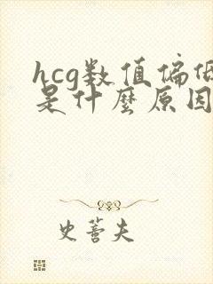 hcg数值偏低是什么原因