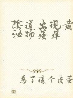 阴道出现黄色分泌物瘙痒