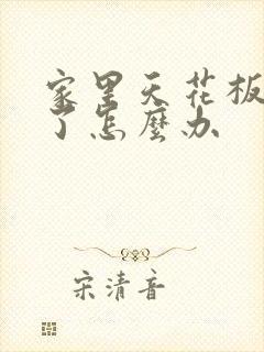 家里天花板漏水了怎么办