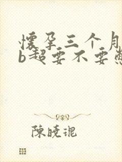 怀孕三个月去做b超要不要憋尿