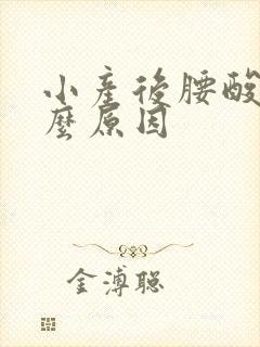 小产后腰酸痛什么原因