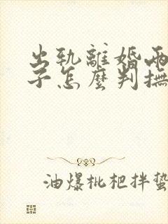 出轨离婚两个孩子怎么判抚养权