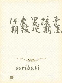 14岁男孩青春期叛逆期怎么办