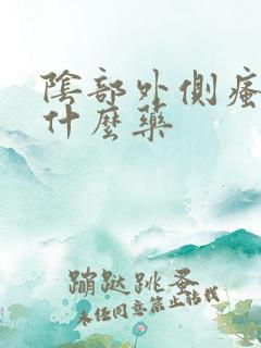 阴部外侧瘙痒用什么药