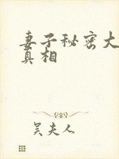 妻子秘密大结局真相