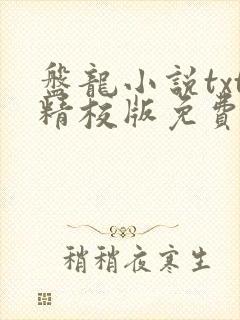 盘龙小说txt精校版免费下载
