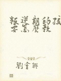 叛逆期的孩子我要怎么教