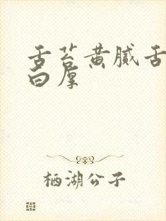 舌苔黄腻舌苔发白厚