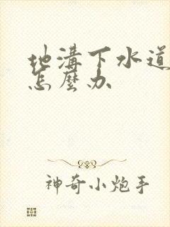 地沟下水道堵了怎么办