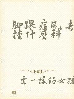 脚踝痛风去医院挂什么科