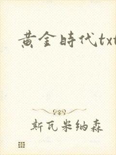 黄金时代txt