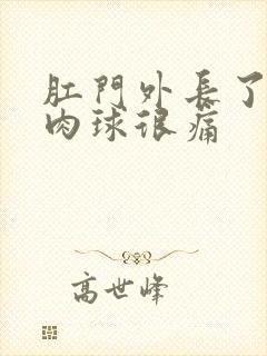 肛门外长了一个肉球很痛