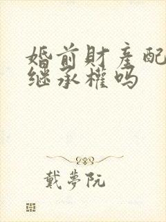 婚前财产配偶有继承权吗