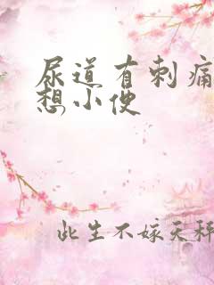 尿道有刺痛感总想小便