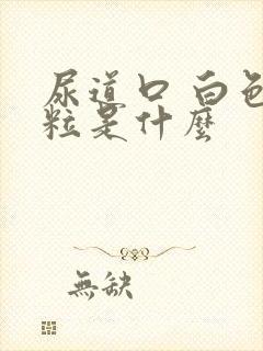 尿道口 白色颗粒是什么