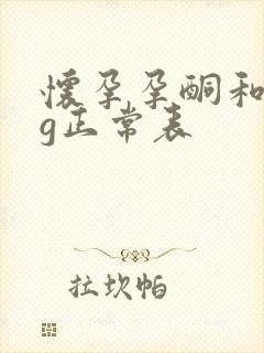 怀孕孕酮和hcg正常表