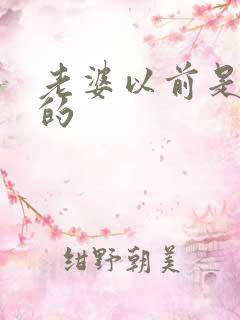 老婆以前是做鸡的