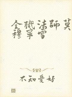 全职法师莫凡干穆宁雪