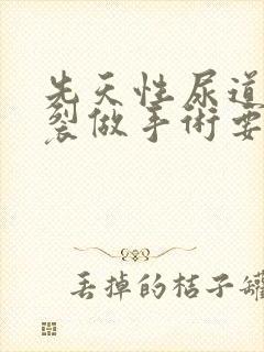 先天性尿道口下裂做手术要多少钱