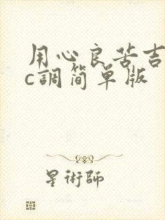 用心良苦吉他谱c调简单版