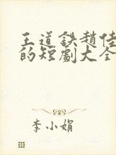 王道铁赵佳主演的短剧大全