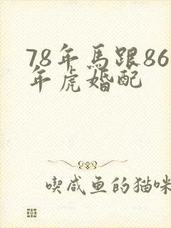 78年马跟86年虎婚配