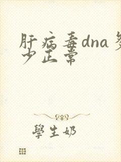 肝病毒dna多少正常