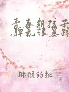 青春期孩子叛逆,脾气很暴躁