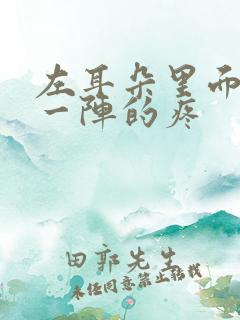 左耳朵里面一阵一阵的疼