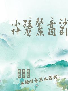 小孩声音沙哑是什么原因引起的