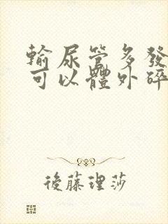 输尿管多发结石可以体外碎石