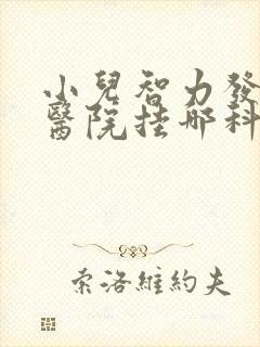 小儿智力发育到医院挂哪科