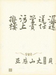 排污管道漏水是楼上责任还是物业