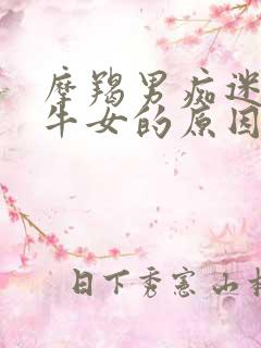 摩羯男痴迷于金牛女的原因