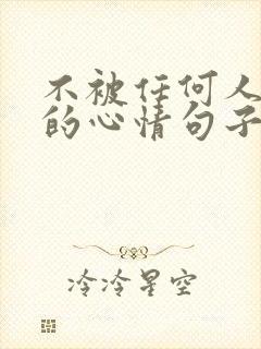 不被任何人左右的心情句子