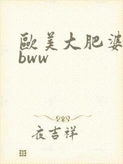 欧美大肥婆bbbww