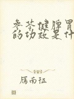 参苓健脾胃颗粒的功效是什么