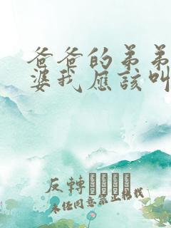 爸爸的弟弟的老婆我应该叫什么