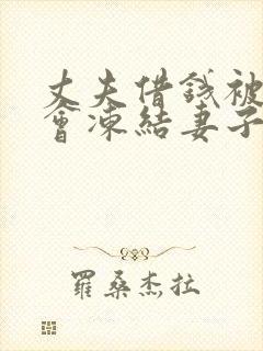 丈夫借钱被起诉会冻结妻子的账号吗