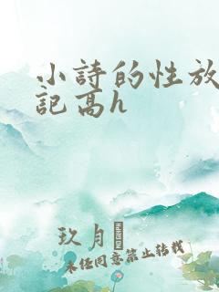 小诗的性放荡日记高h