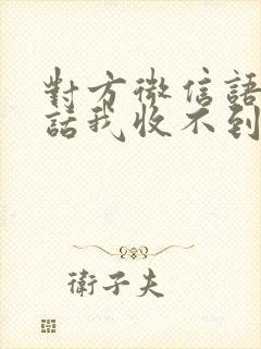 对方微信语音通话我收不到声音