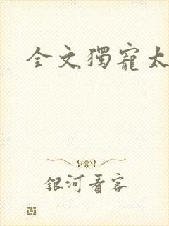 全文独宠太子妃