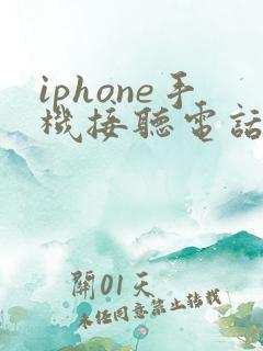 iphone手机接听电话没有声音
