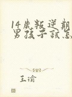 14岁叛逆期的男孩子该怎样去沟通教育