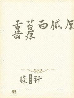 舌苔白腻厚 有齿痕