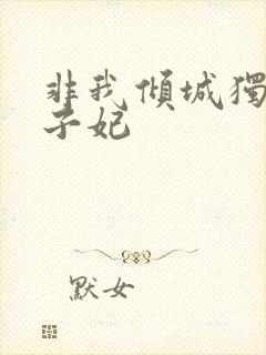 非我倾城独宠太子妃