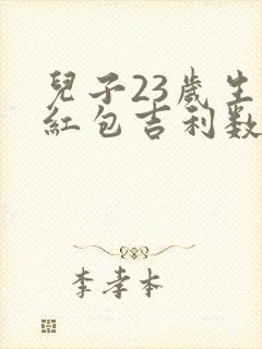 儿子23岁生日红包吉利数字